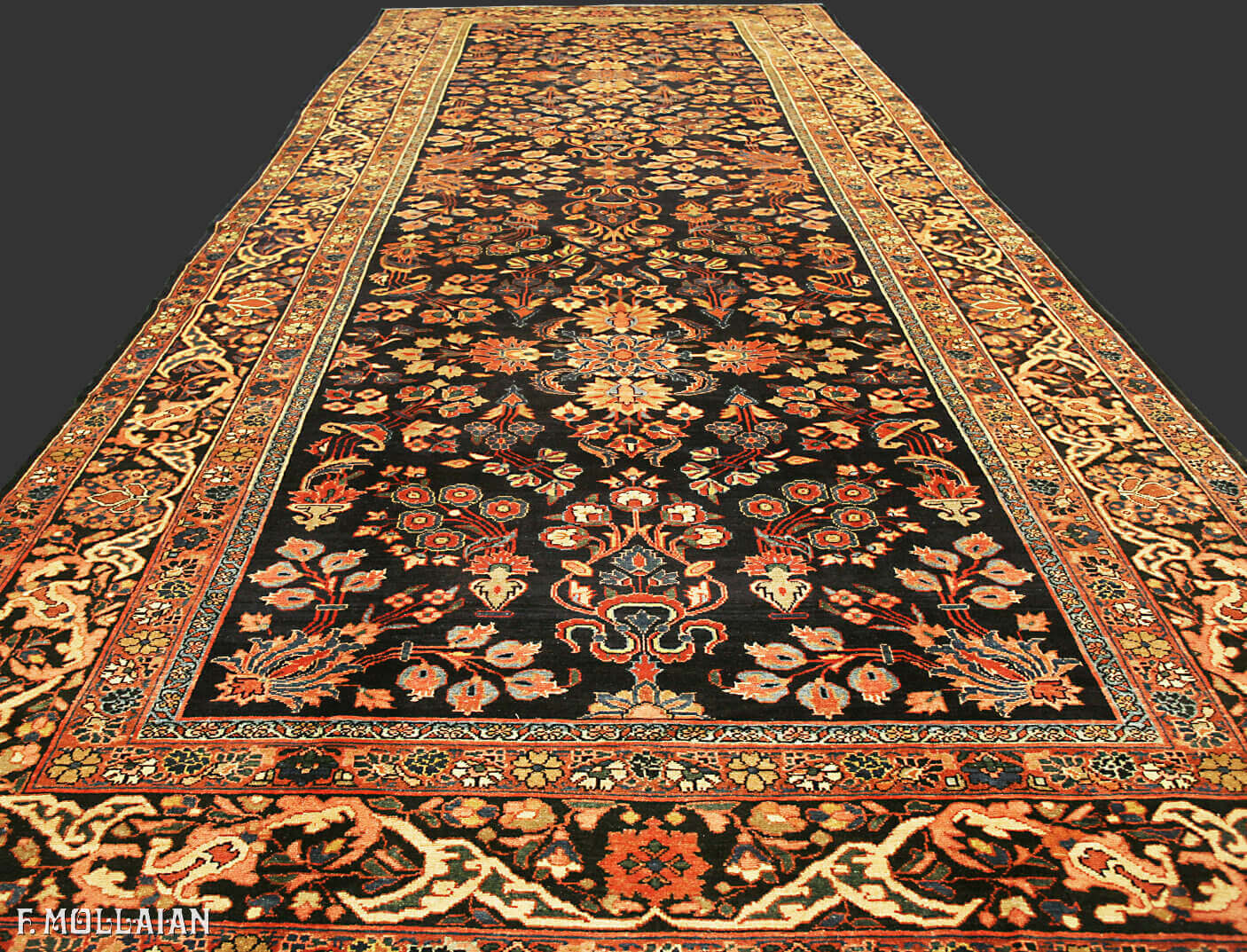 Antique Persian Hamedan Gallery Carpet n°:49370413